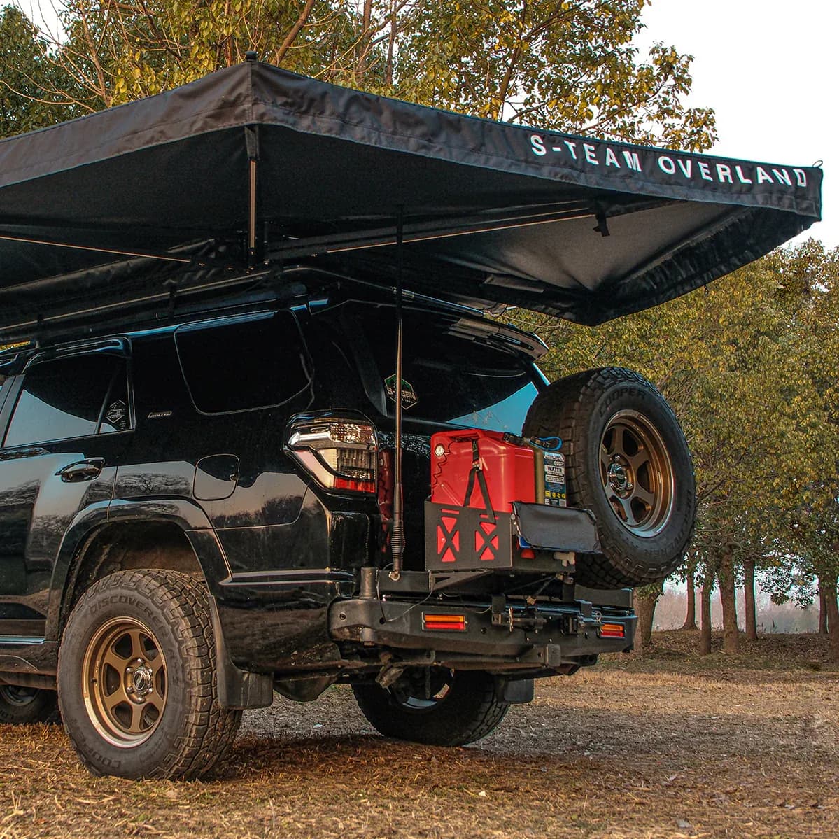 Auvent S-TEAM Overland THE WING - Auvent autoportant 270 ̊ couleur noir - STO-00004X
